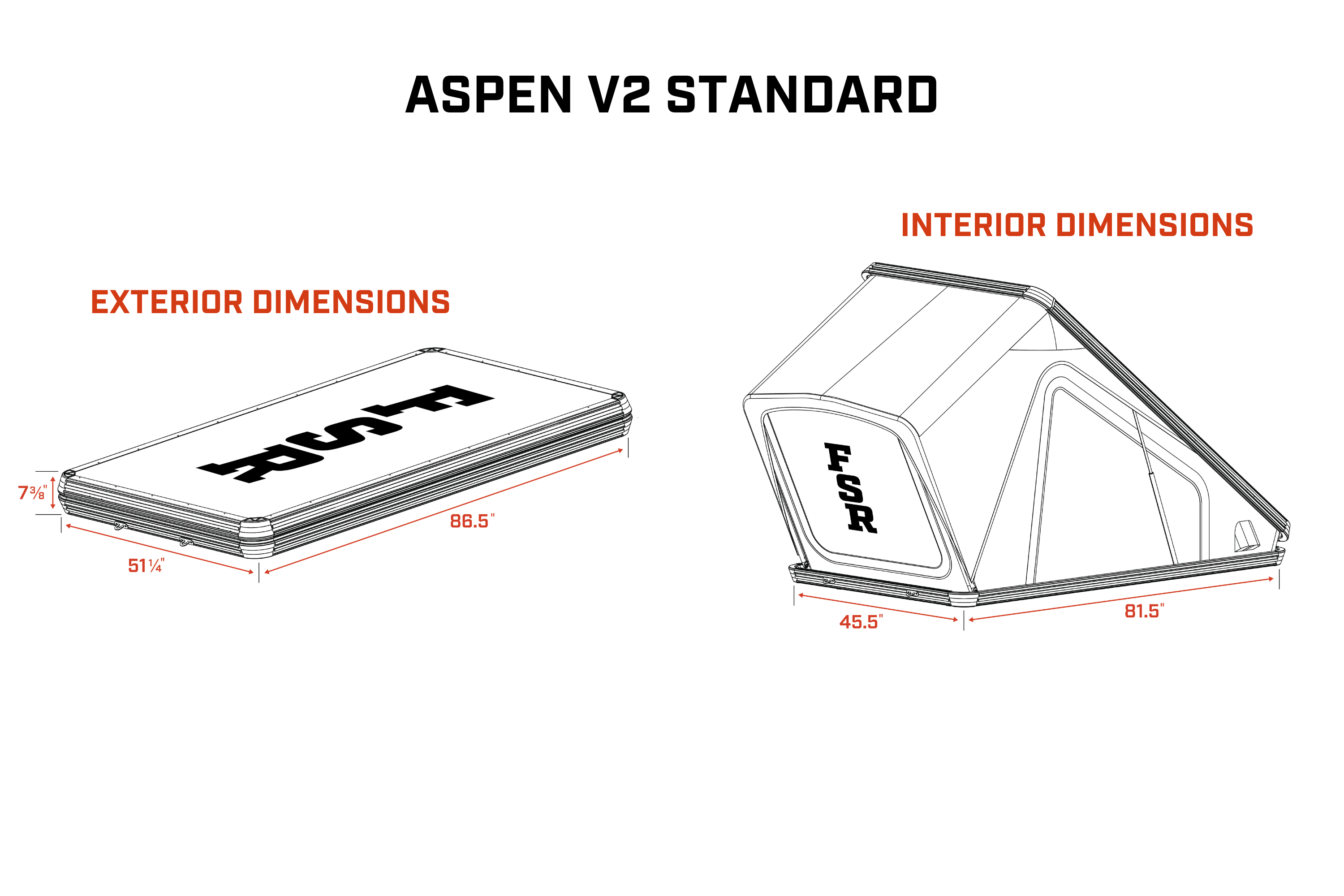 Aspen V2 Standard - Rooftop Tent