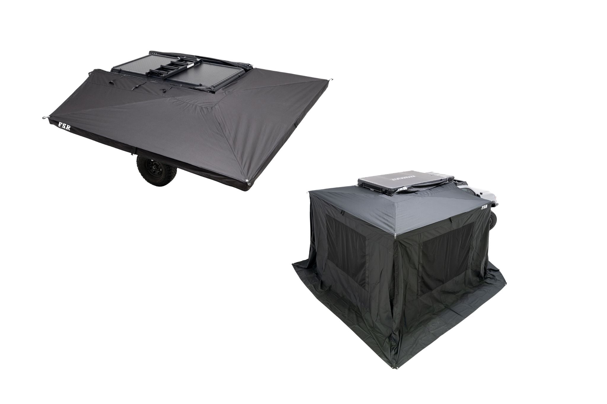 Overland Shelter Essentials Bundle – 270 Awning + Awning Room – Markise & Vorzelt kaufen bei Rooftop Tents Europe