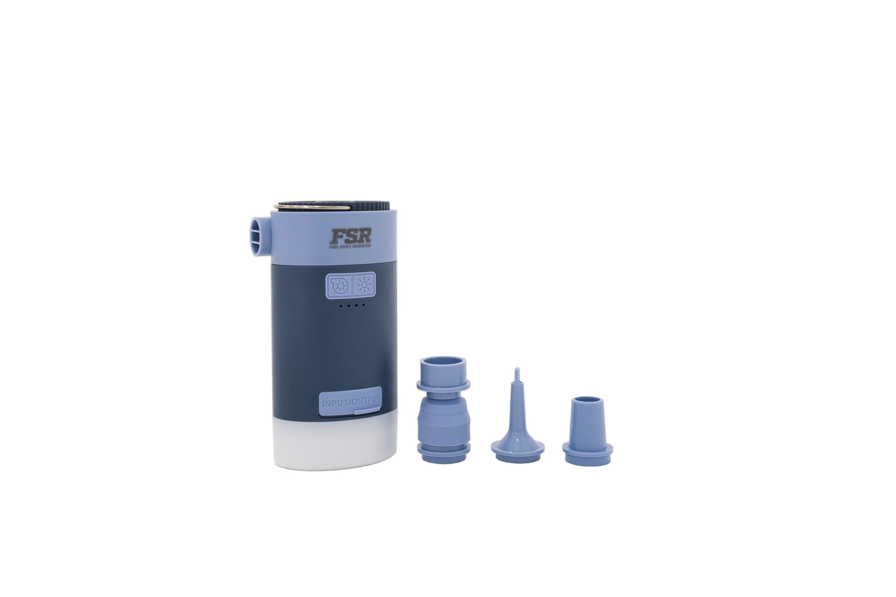 Photo of the FSR air pump designed for FSR rooftop tents.
