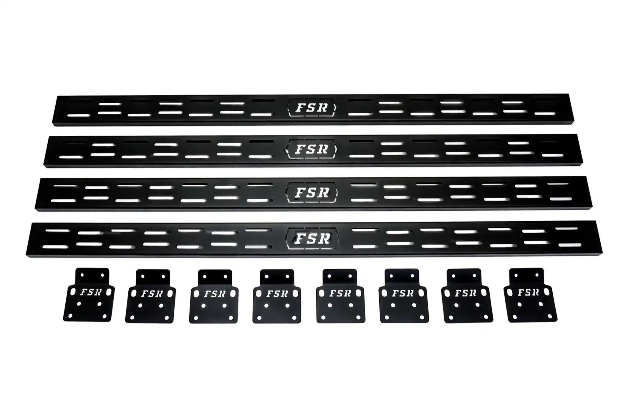 Set of 4 FSR Crossbars for hard shell roof top tents from Free Spirit Recreation with mounting plates