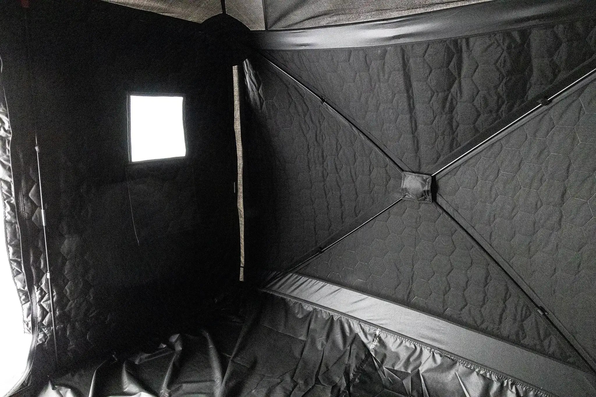 Door-facing interior photo of the FSR Hub 4XL Tent pop up 4 person tent from Freespirit Recreation