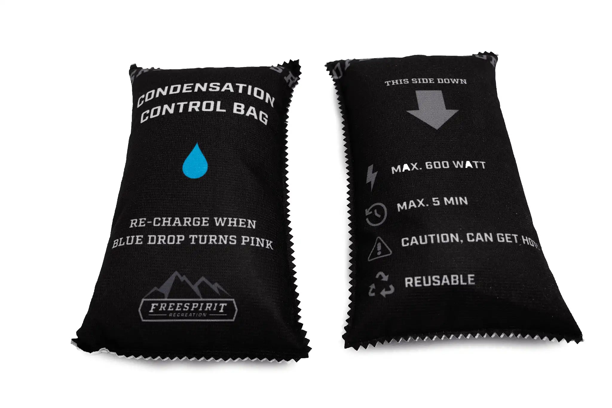 Image showing both the front and back of the FSR Rooftop Tent Dehumidifier Bag