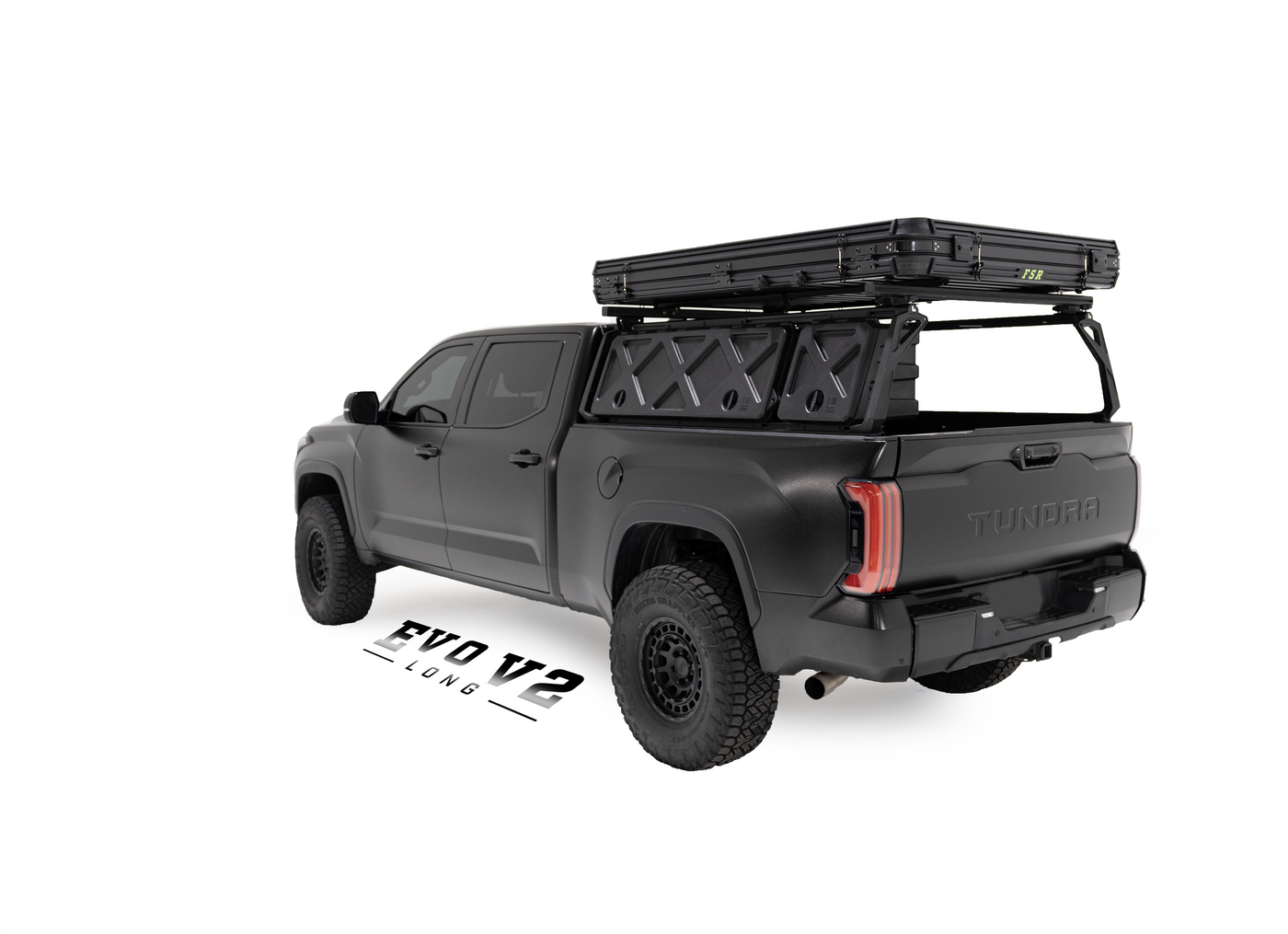 Evolution V2 Long Rooftop Tent on a 2022 Toyota Tundra Long Bed Truck