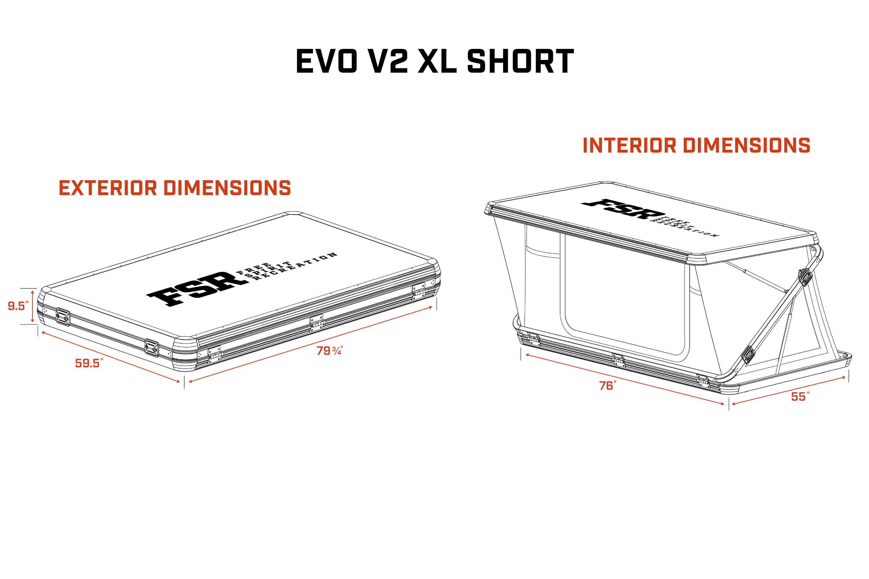 Evolution V2 XL Short - Rooftop Tent