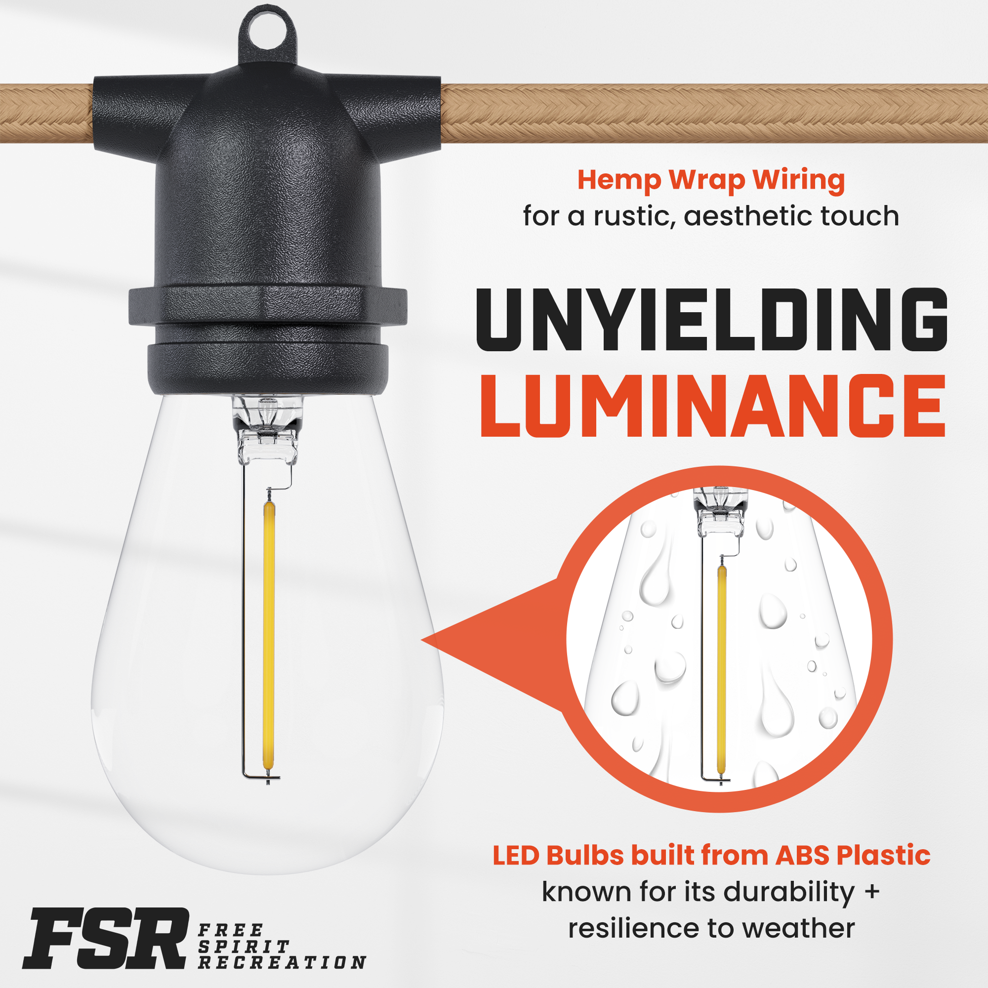 String light 7 bulbs/3 speakers AC adaptor