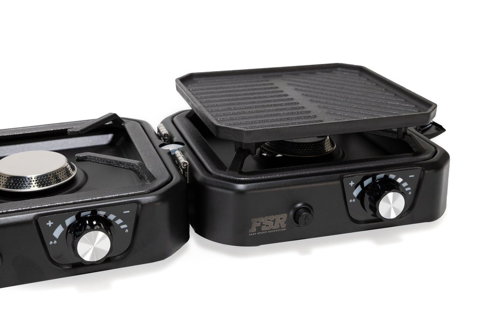2-Burner Camp Stove with Wind Screen