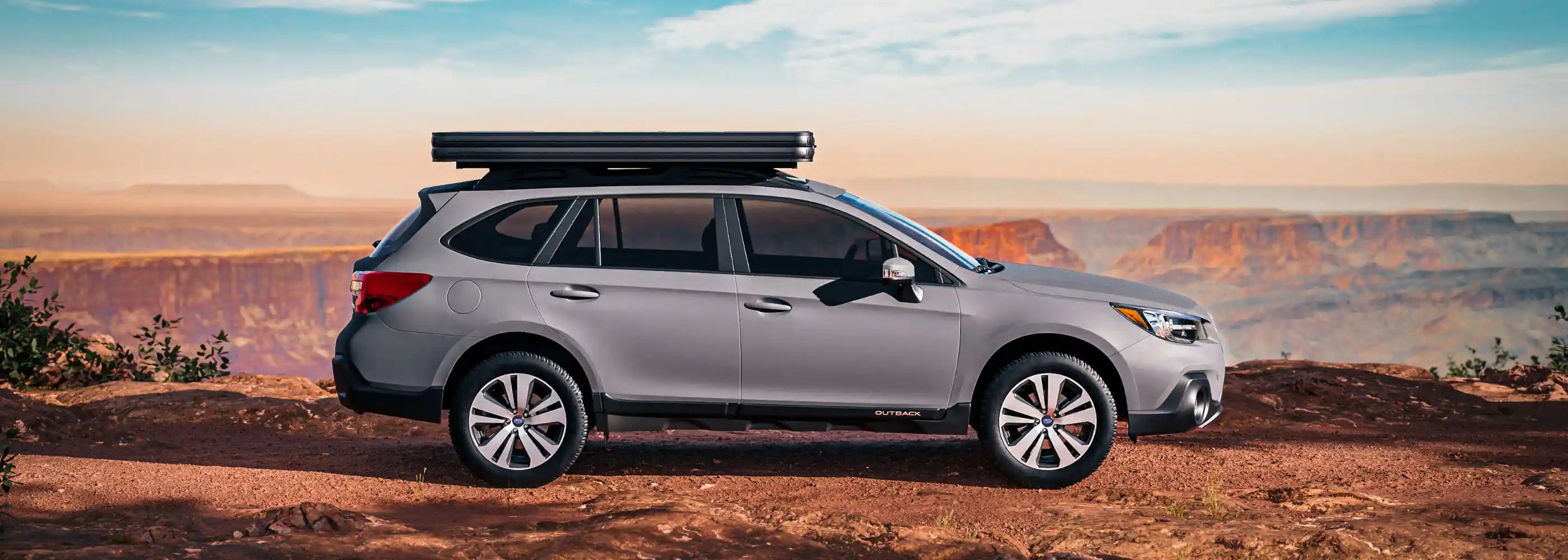 FSR rooftop tent mounted on a sedan or crossover showing low profile fit