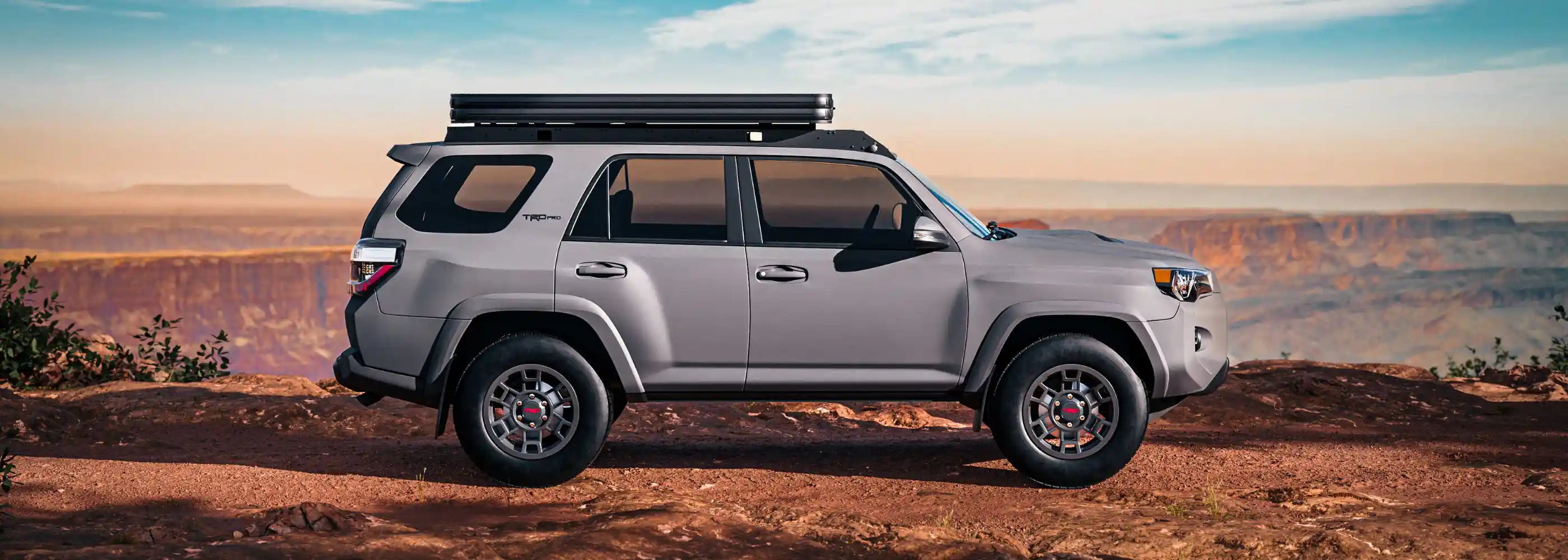 FSR rooftop tent mounted on a full size SUV roof rack