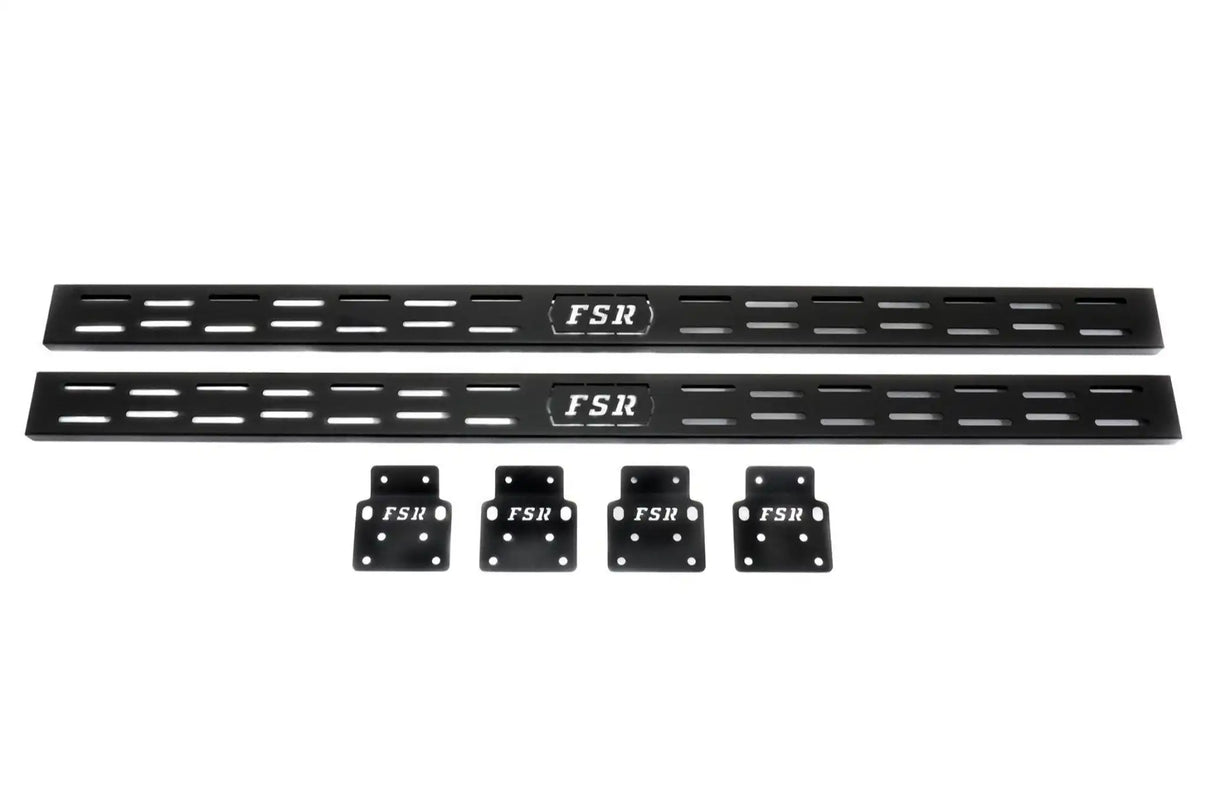 Pair of  FSR Crossbars for hard shell roof top tents from Free Spirit Recreation with mounting plates