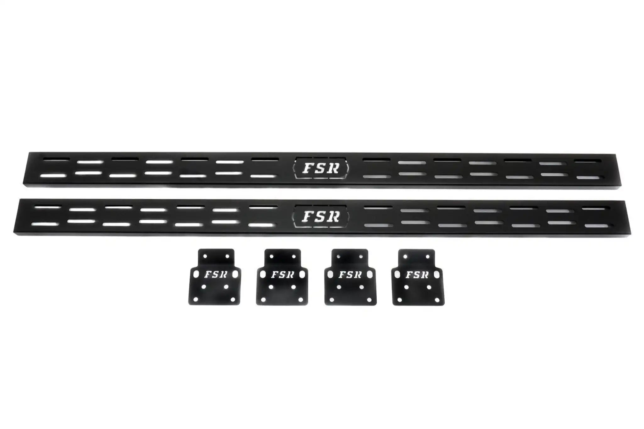 Pair of  FSR Crossbars for hard shell roof top tents from Free Spirit Recreation with mounting plates