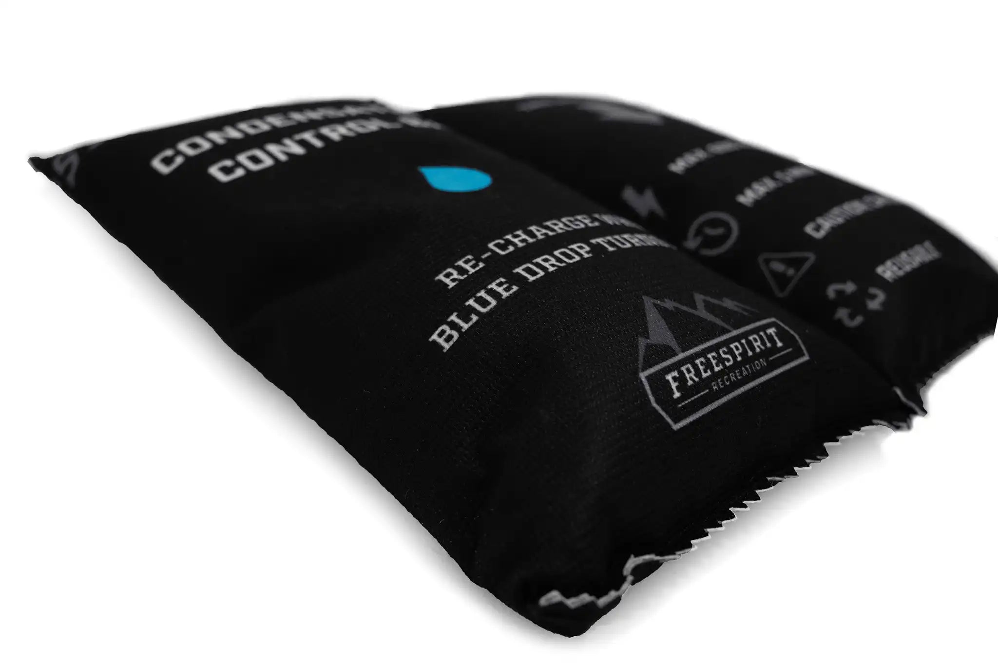 Close up of the premium fabric used on the FSR Rooftop Tent Dehumidifier Bags for controlling condensation in rooftop tents, camping tents, and campers
