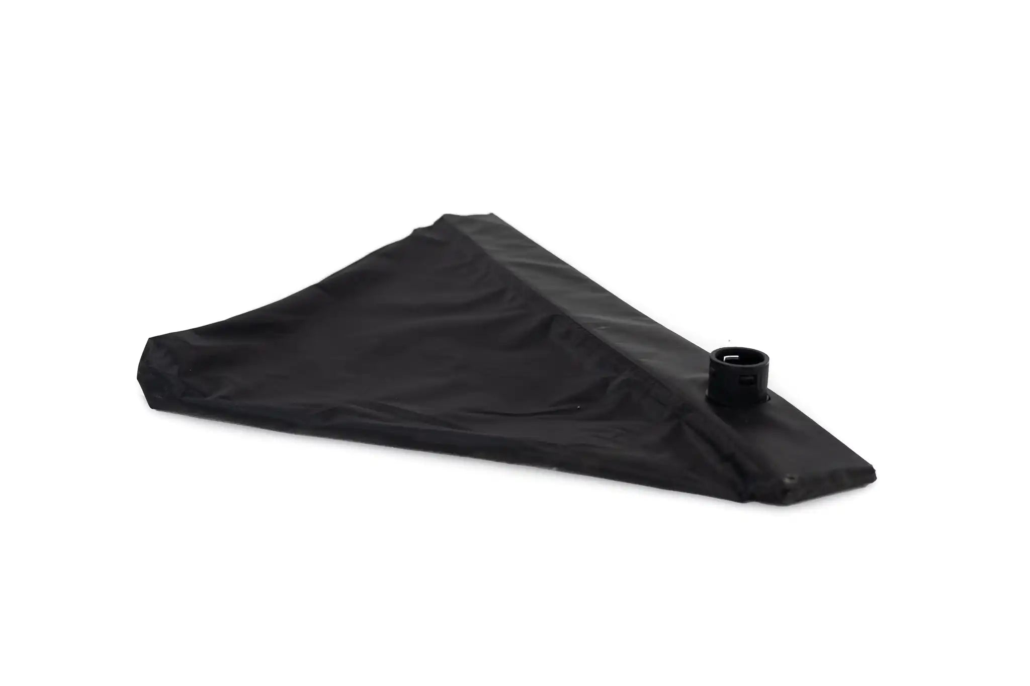 Image of the FSR Shower Awning collapsible floor pan packed up for storage