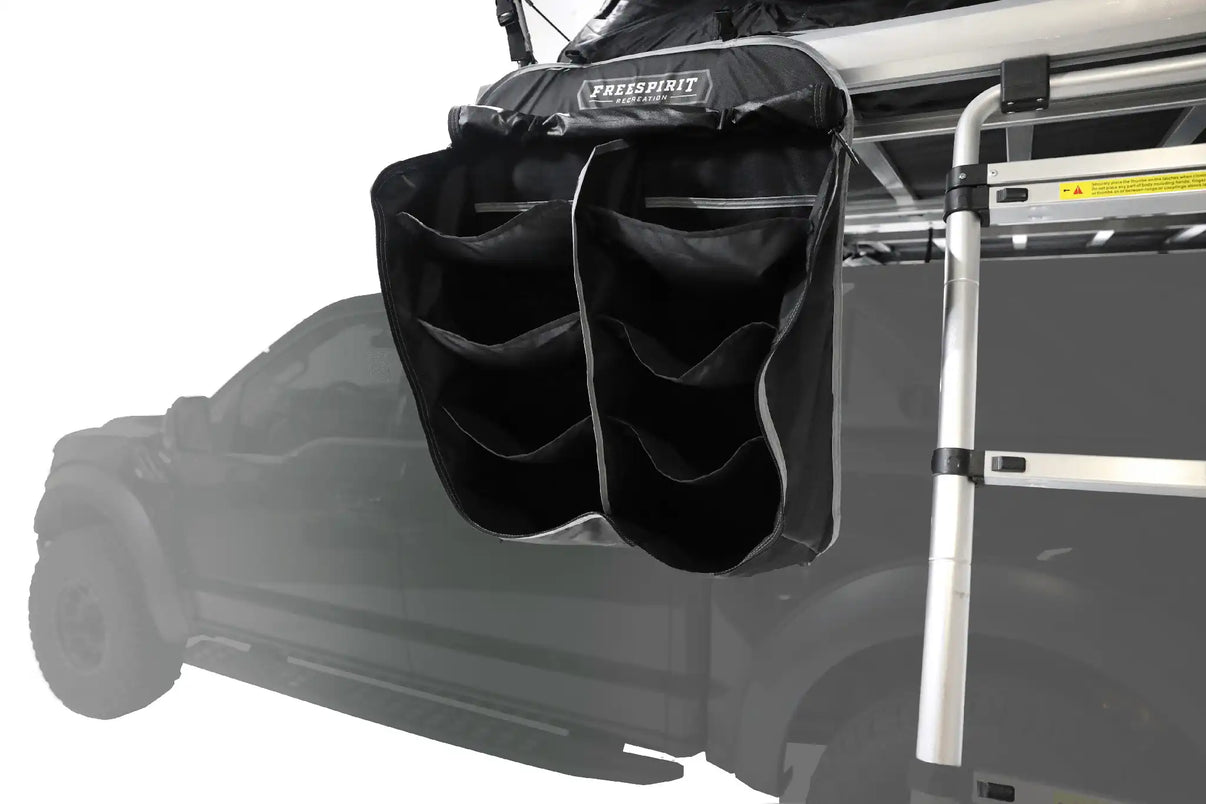 FSR Multi-Tiered XL Hanging Camping Shoe Rack and Roof Top Tent Shoe Bag from Freespirit Recreation